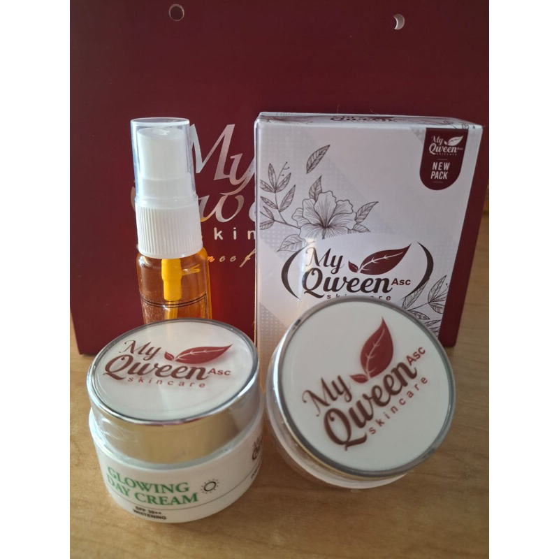 (PAPERBAG) MY QWEEN IM QWEEN ASC PAKET ACNE SABUN BATANG