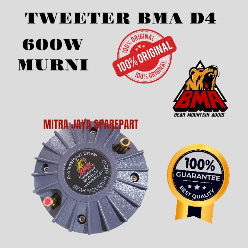 DRIVER TWEETER BMA D4 D 4 D-4 TWITER TWETER HIGH HI PROFESIONAL DRIVER TWEETER