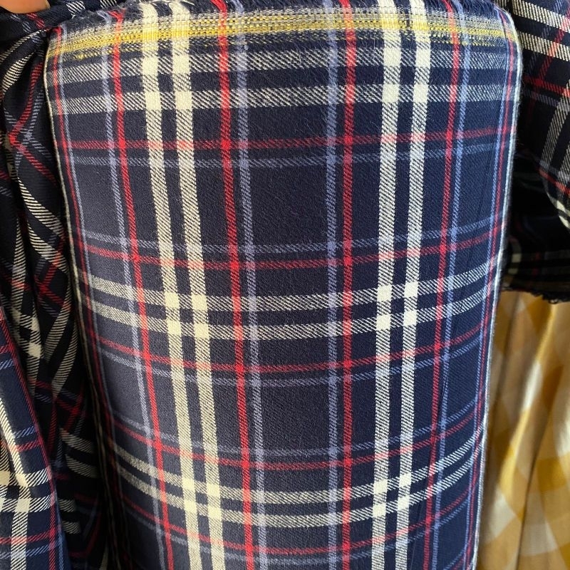 kain katun flanel kain katun flanel Kotak-kotak kain meteran harga per 0,5 meter