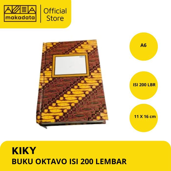 

BUKU TULIS OCTAVO A6 200 LEMBAR KIKY MURAH