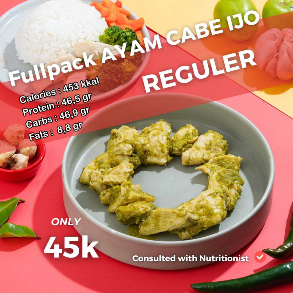 

Ayam Cabe Ijo Easyfit Mealprep sehat tinggi protein