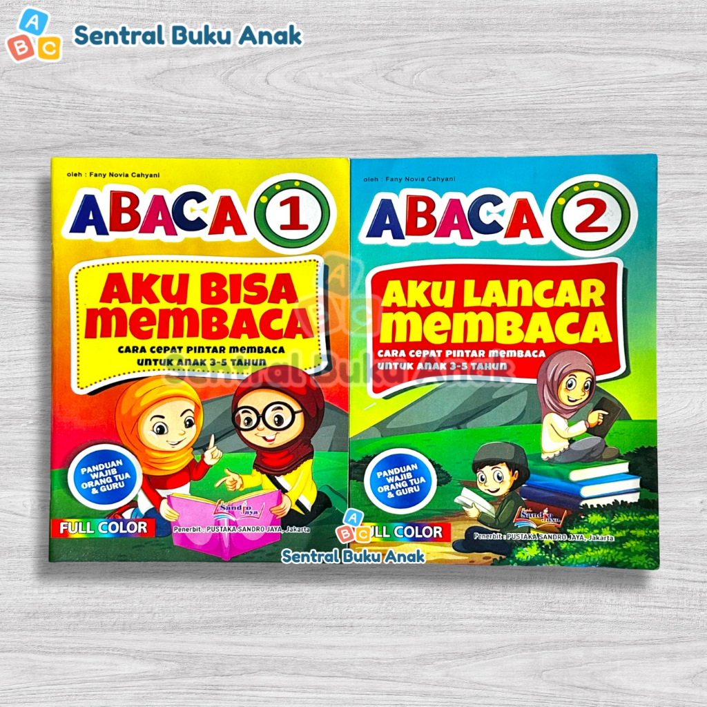 Buku ABACA 1 dan 2 Aku Lancar Membaca Cara Cepat Pintar Membaca