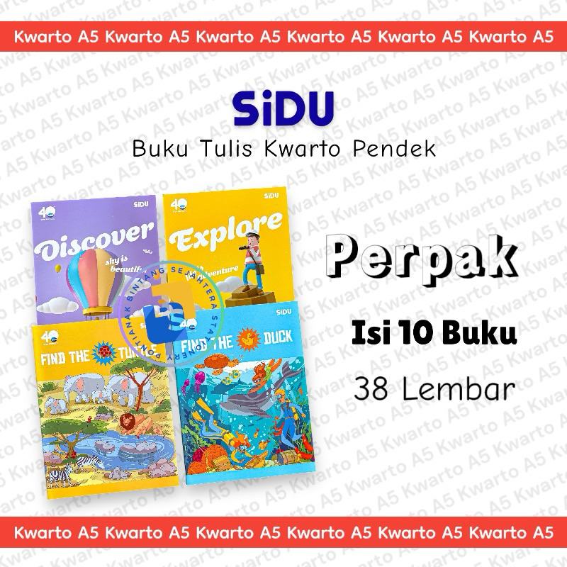 

10 buku - Buku Tulis SiDU 38 Lembar MODEL TERBARU