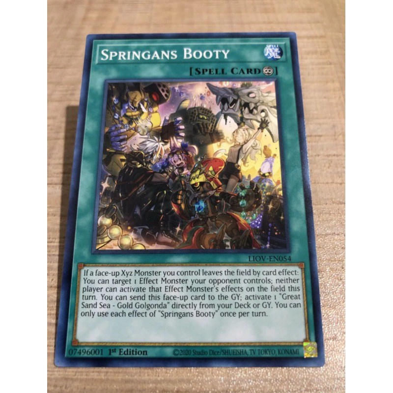 kartu yugioh original springans booty