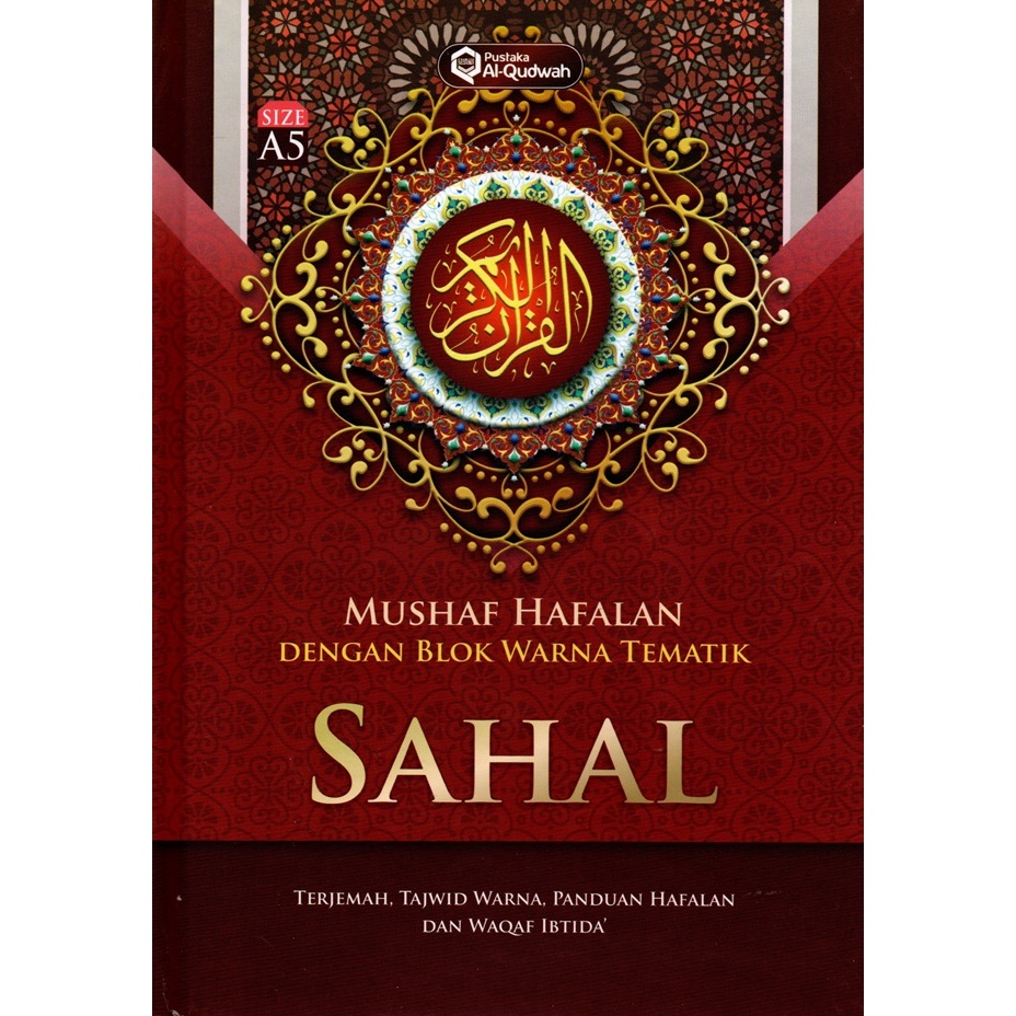 Gramedia Batam - Alquran terjemah Hafalan Blok Warna Tematik SAHAL: merah A5