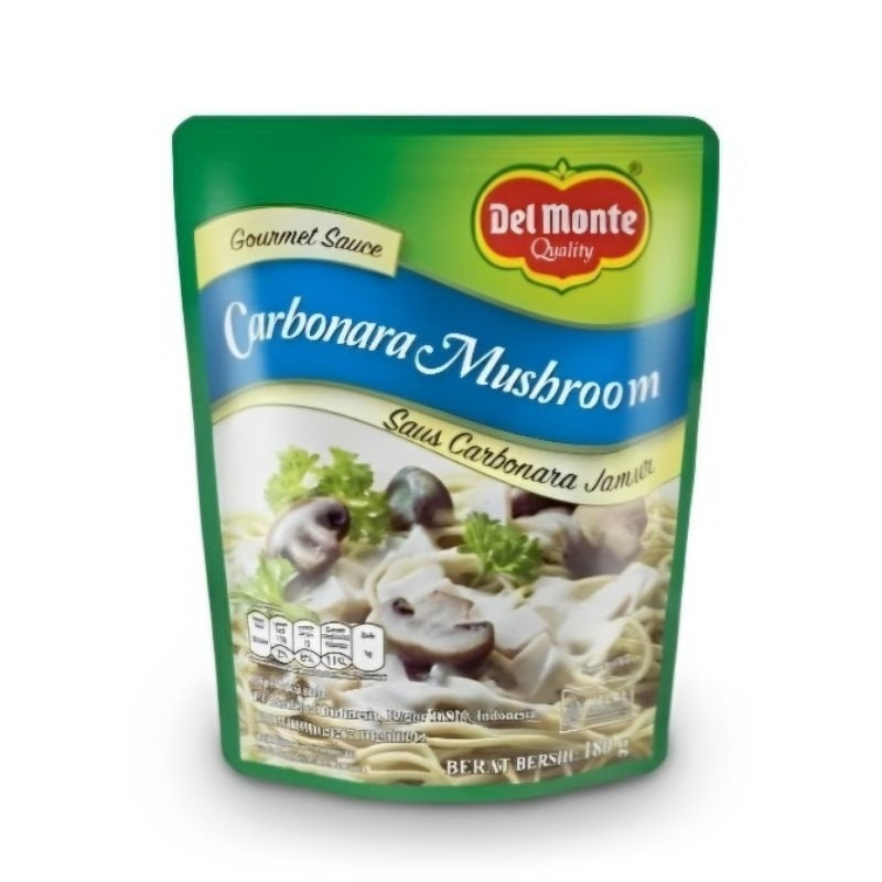 

DELMONTE CARBONARA MUSHROOM SAUCE POUCH 180 GR