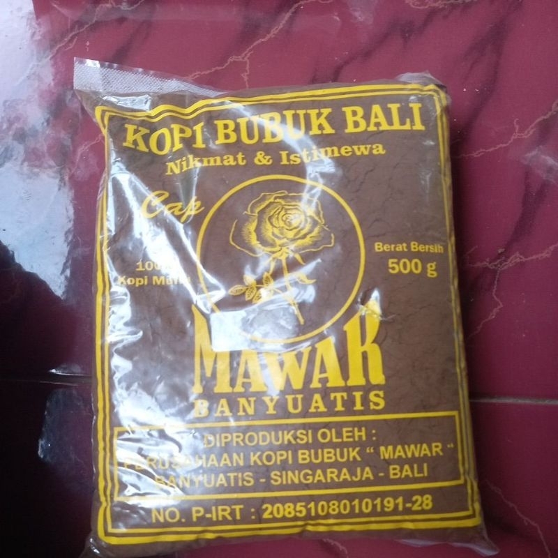 

Kopi Bali Bubuk asli Bali cap Mawar Banyuatis bali 500 gr/ kopi bali asli