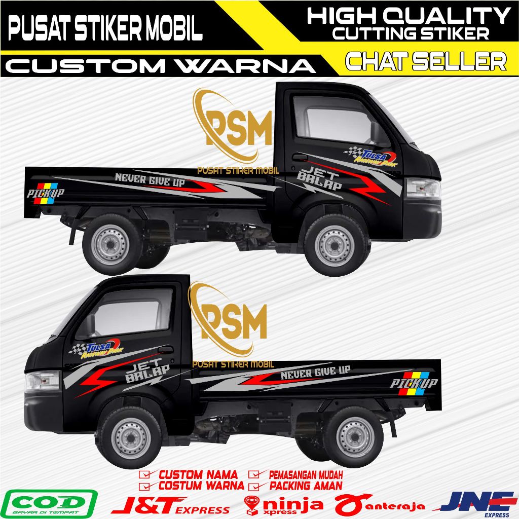 NEW Sticker mobil pickup carry stiker sticker mobil pick up suzuki new carry terbaru