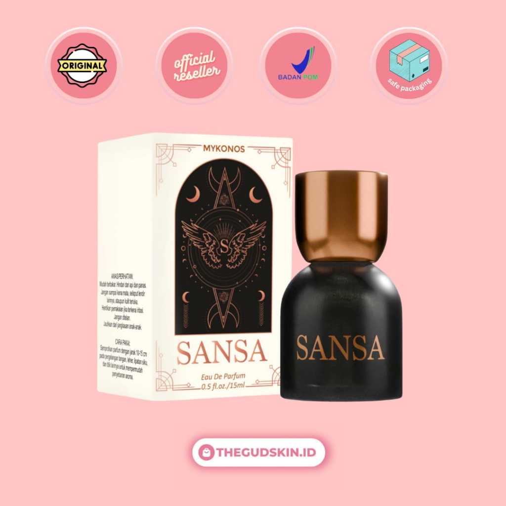 NEW Mykonos Sansa Extrait De Parfum 15 ML Travel Size Parfum Mykonos Tahan Lama