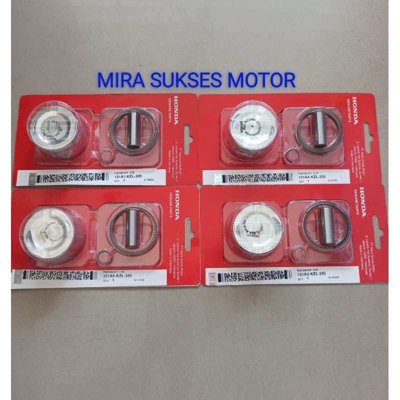 PISTON KIT BEAT FI SPACY FI SCOOPY FI ORIGINAL HONDA (KZL)PISTON KITS STD STARTER STATER KASAR