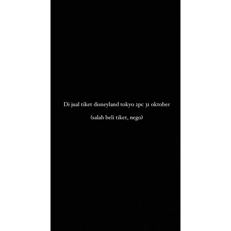 Tiket disneyland tokyo