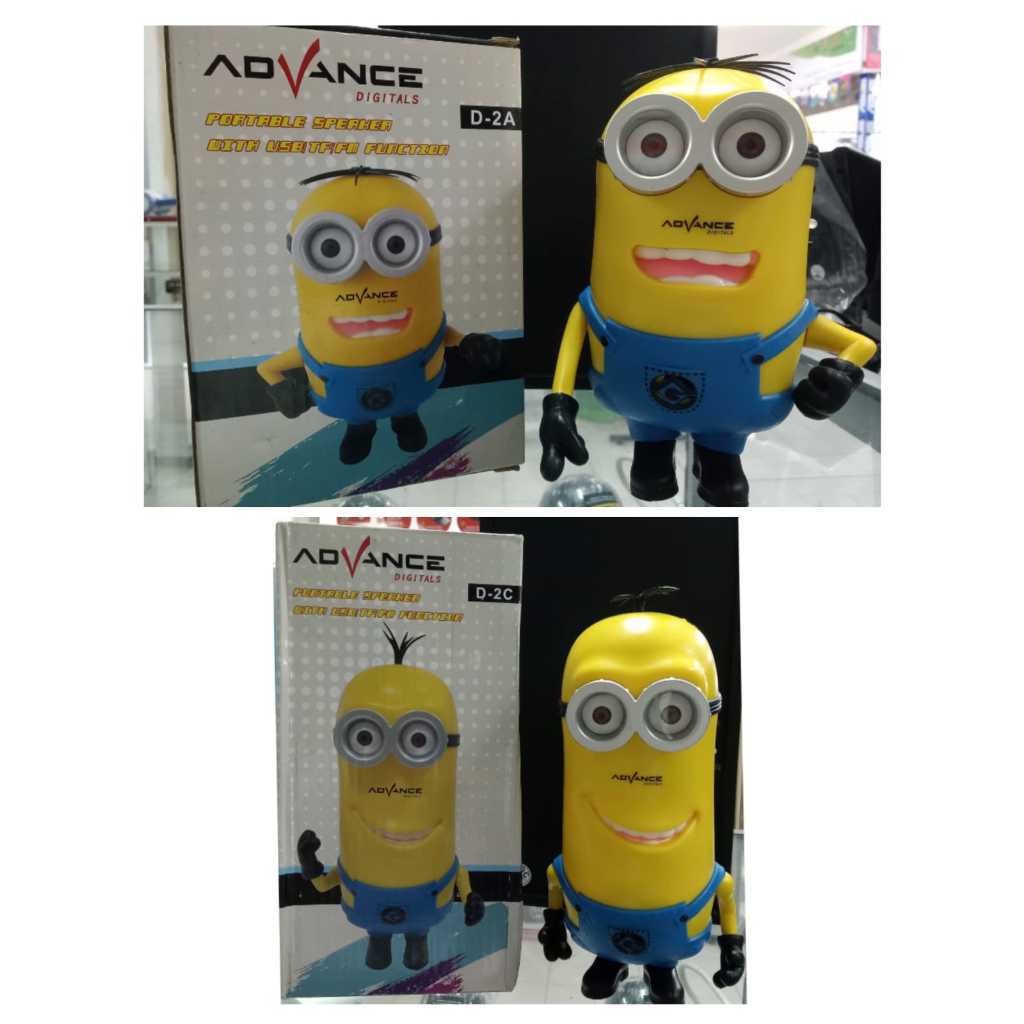 SPEAKER PORTABLE ADVANCE BENTUK MINION