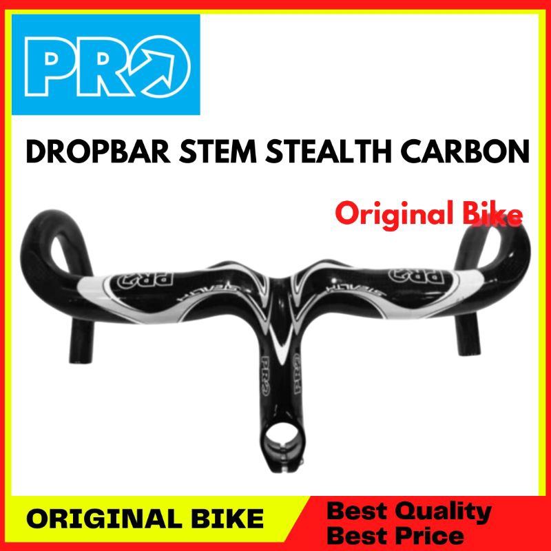 HANDELBAR DROPBAR PRO STEALTH ROAD STEM BAR 110-42-90MM FULL CARBON