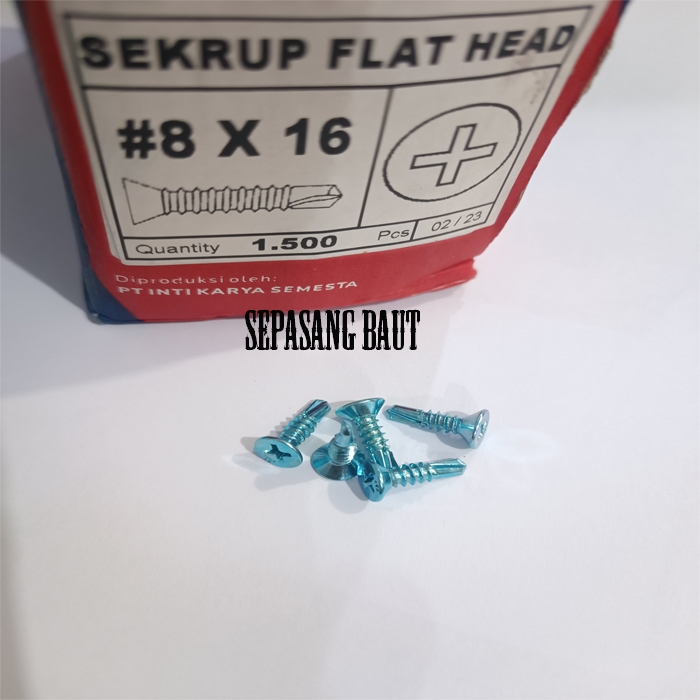 Wilson 8 x 16 Sekrup Roofing SDS FH 8x16 Skrup Baja Ringan