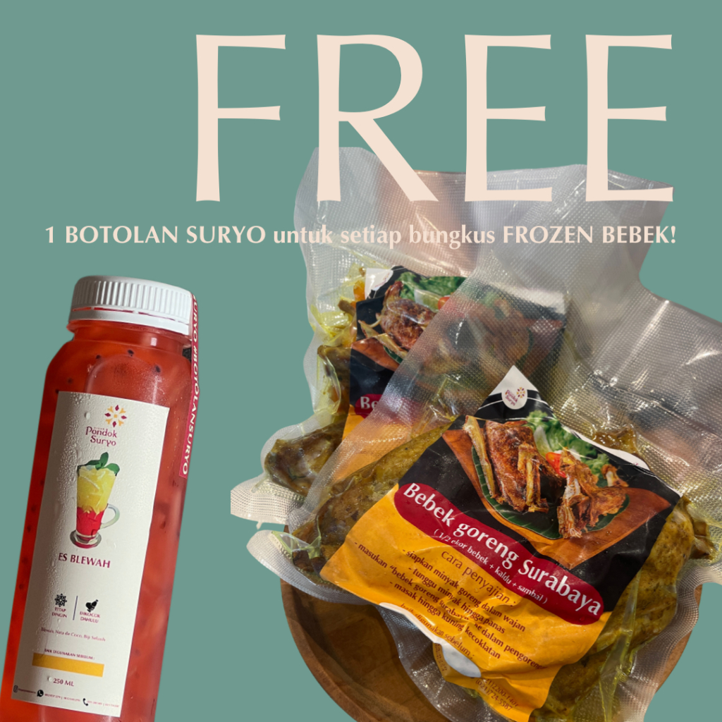 

1/2 Ekor Frozen Bebek Goreng - Begor Pondok Suryo