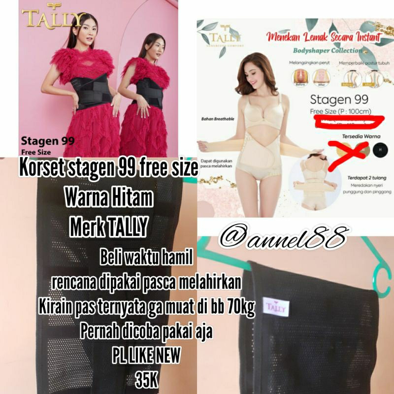 TALLY STA 99 FREE SIZE CORSET PELANGSING PACSA MELAHIRKAN KORSET TALLY STAGEN 99