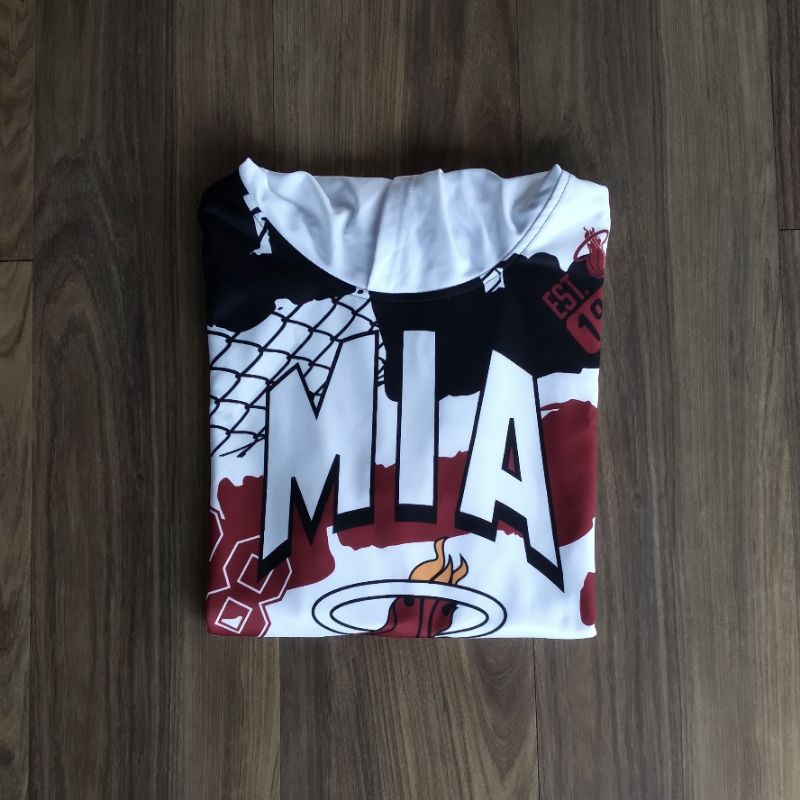 HOODIE NBA MIAMI HEAT RED BLACK