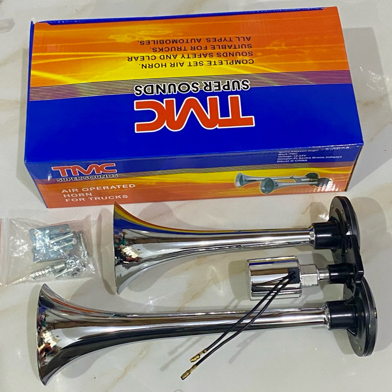 Klakson angin air horn truk 2 corong terompet