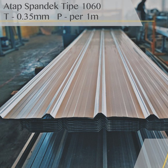 Atap Spandek 0.35 mm x 4 mtr Galvalum Zincalum SUPRADEK Tipe 1060