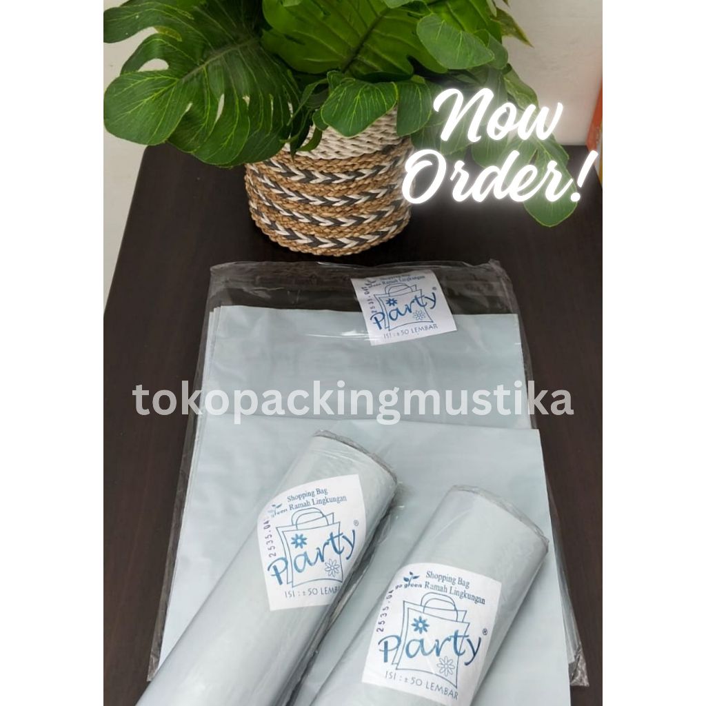 

Terbaru!!!, Plastik Packing Polymailer 25X35CM Packing Polymailer Putih Glossy Tebal Premium