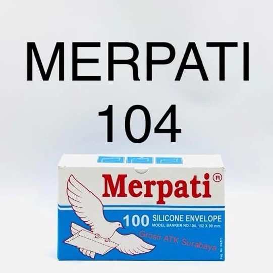 

AMPLOP KIKY MERPATI 104 / Amplop Putih Polos 104 Dengan Lem Seal Pengaman 152 x 90