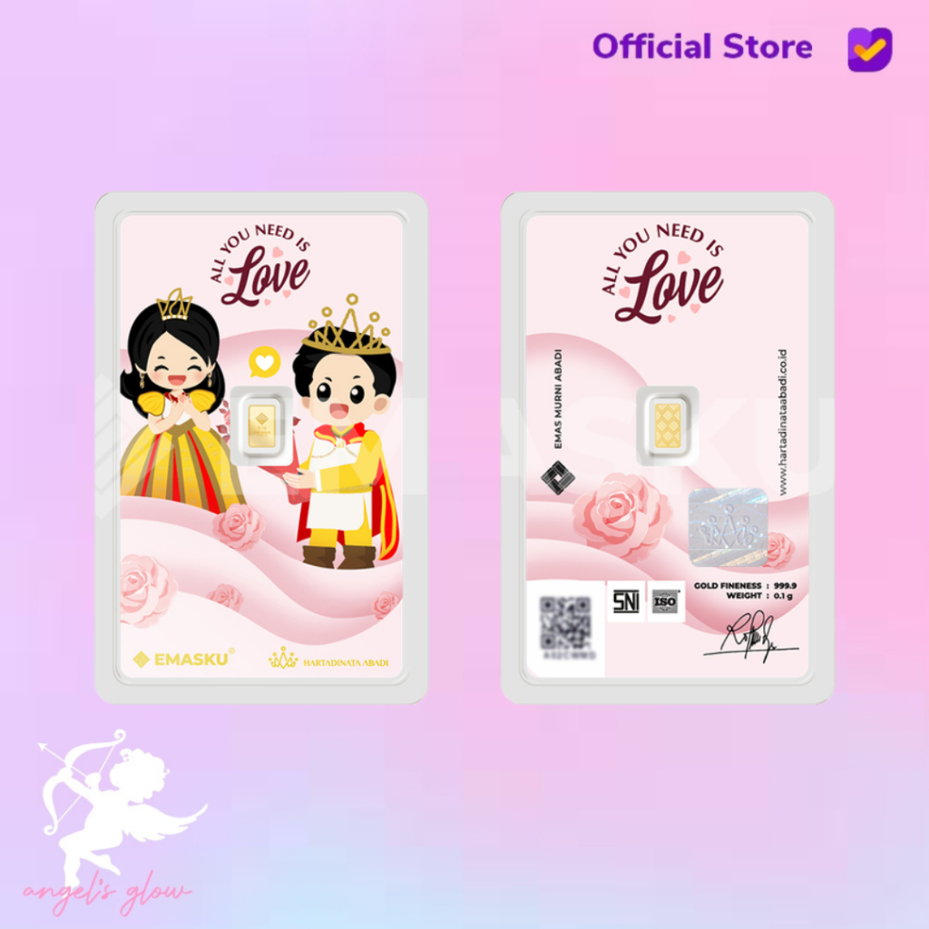 Micro Gold Logam Mulia Emasku Love Series 0.1 GRAM