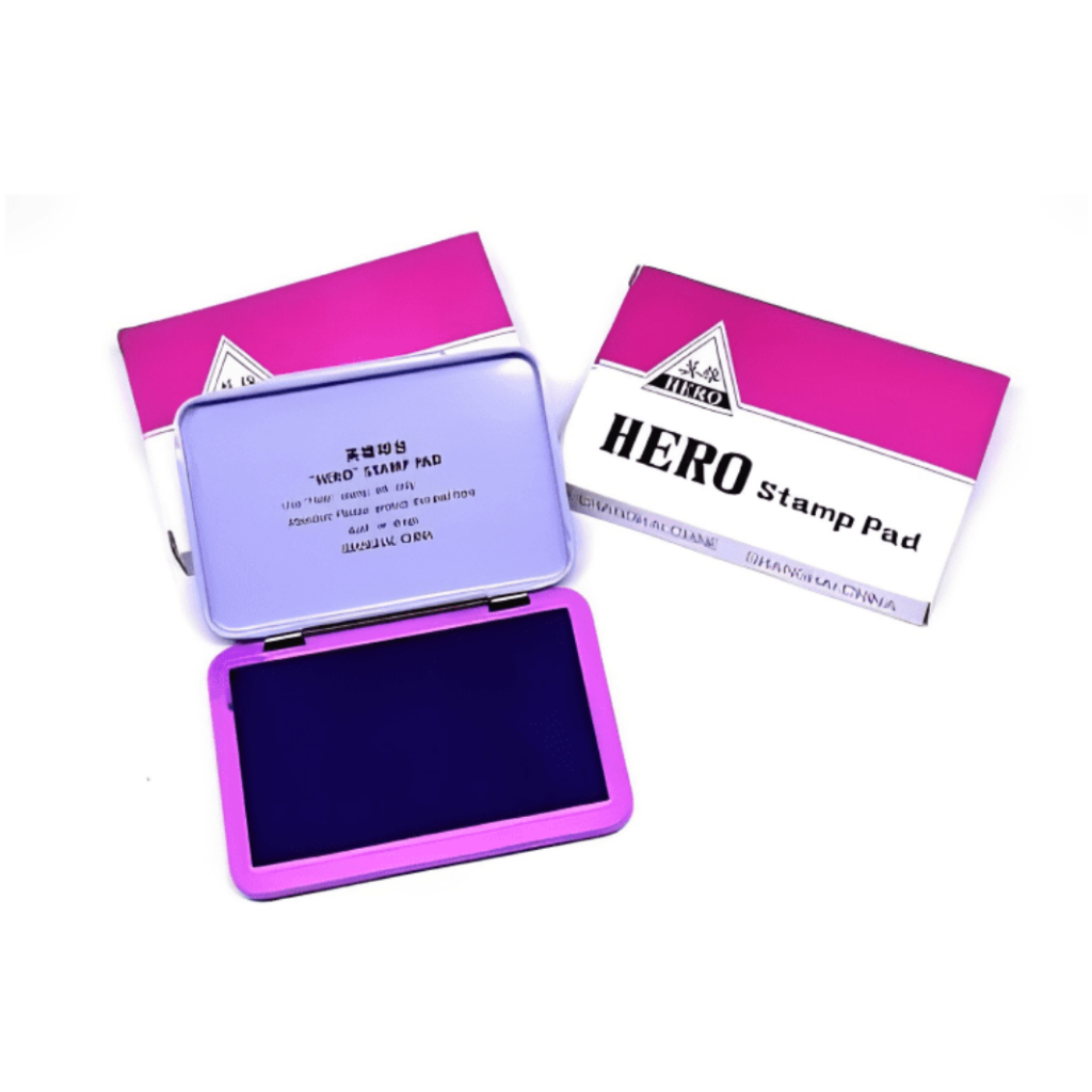 

Bantalan / tempat Stempel / Stampel / Stamp Pad HERO +Tinta Violet (ungu)