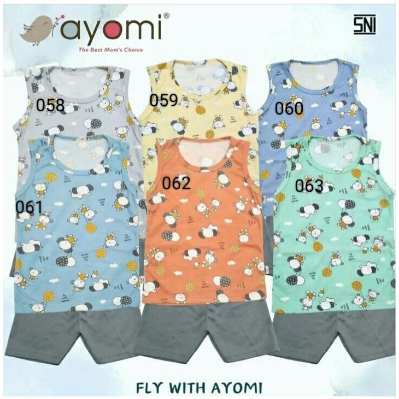 Fly with Ayomi series Setelan singlet