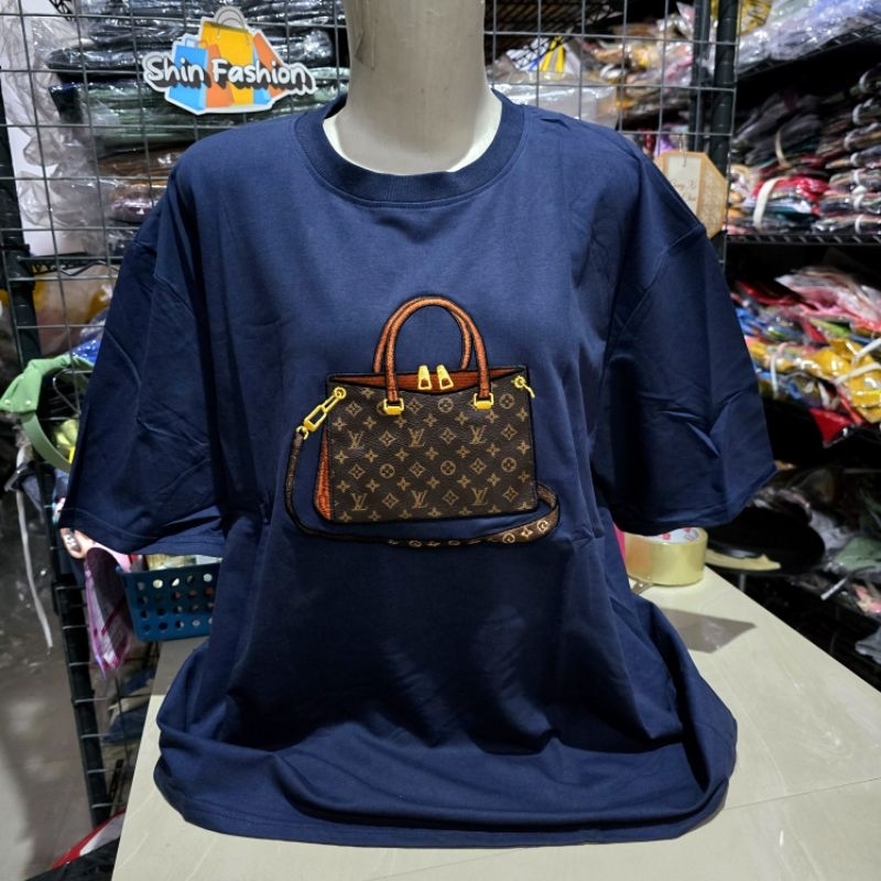 Kaos Lengan Pendek Import Jumbo XXXL Tiramisu Aplikasi Bordir