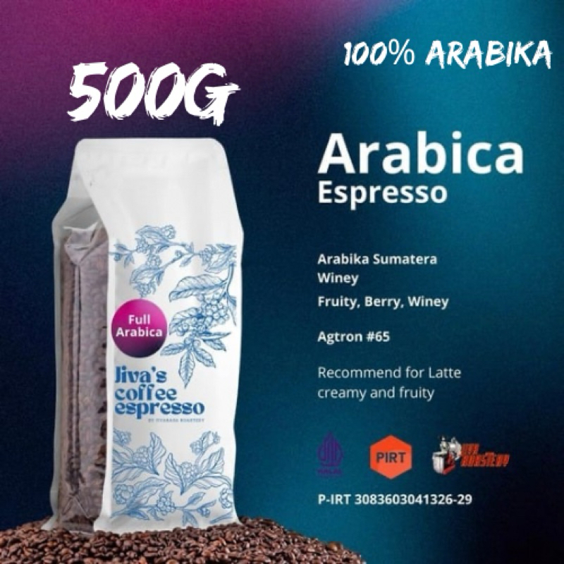 

Biji Kopi Espresso Jiva 100% Arabika 500g