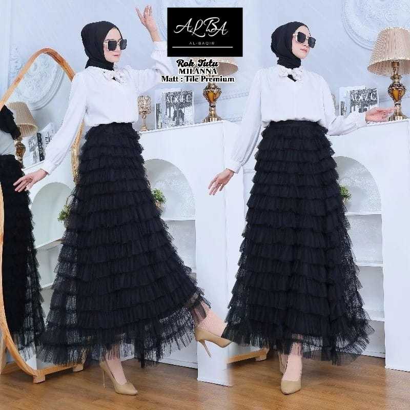 ROK-TUTU-MILANNA-TULLE-SKIRT-KOREAN-IMPORT-ROK-COUPLE-DEWASA-DAN-ANAK-ROK-TUTU-REMPEL-TUMPUK-ROK-TUT