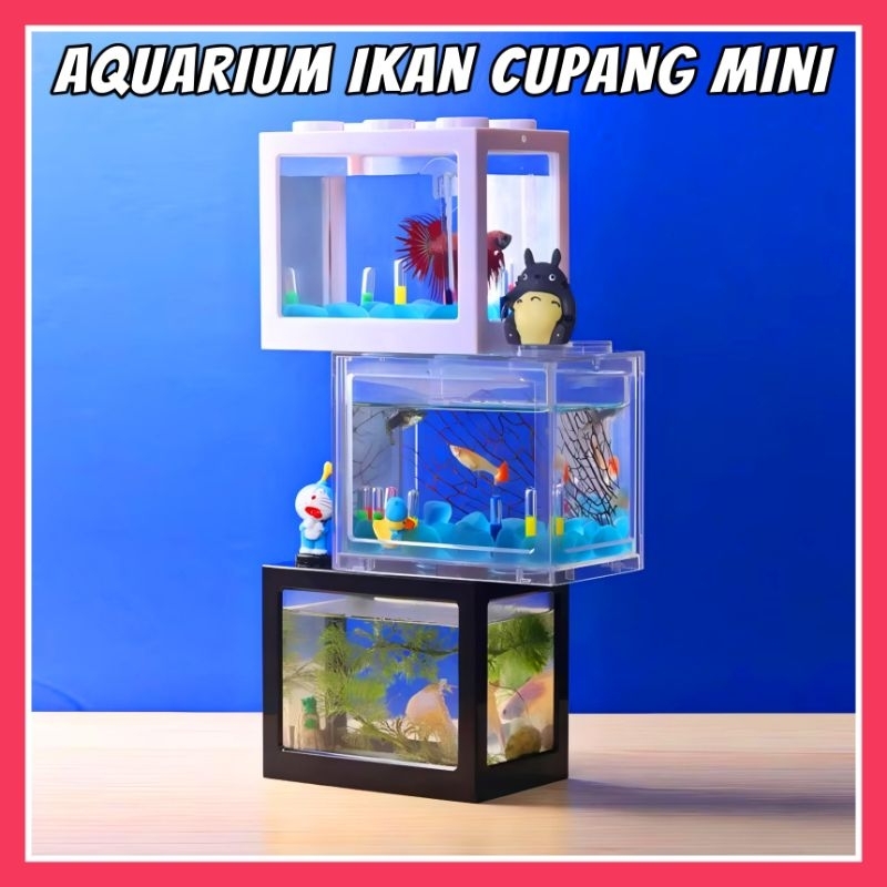 AQUARIUM MINI IKAN CUPANG MODEL LEGO