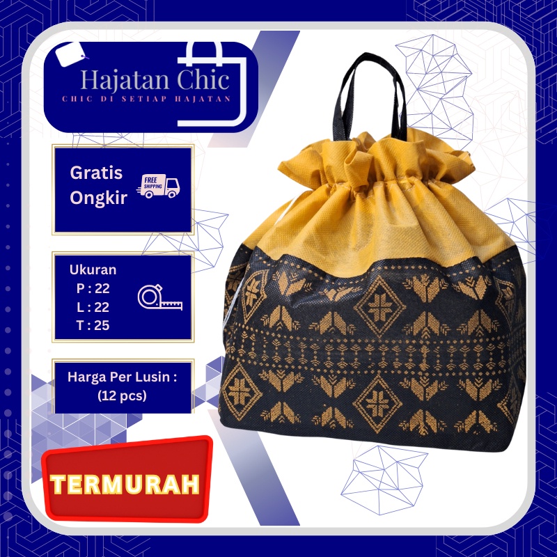 

Tas Hajatan Chic SerutBatik Elegan Nusantara 1 lusin 12 pcs