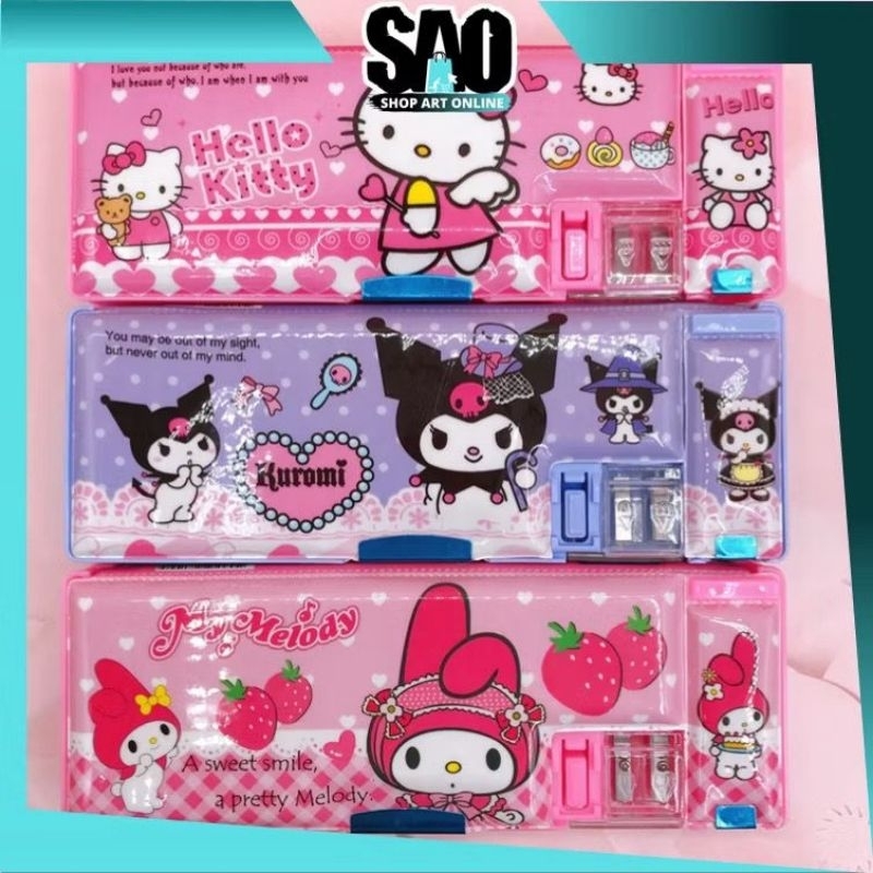 

KOTAK PENSIL MAGNET 2 SISI ADA RAUTAN TEMPAT PENSIL KARAKTER kuromi