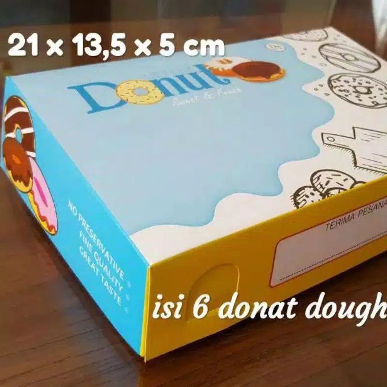 

DUS DONAT 1 LEMBAR TANGGUNG ISI 6 DONAT