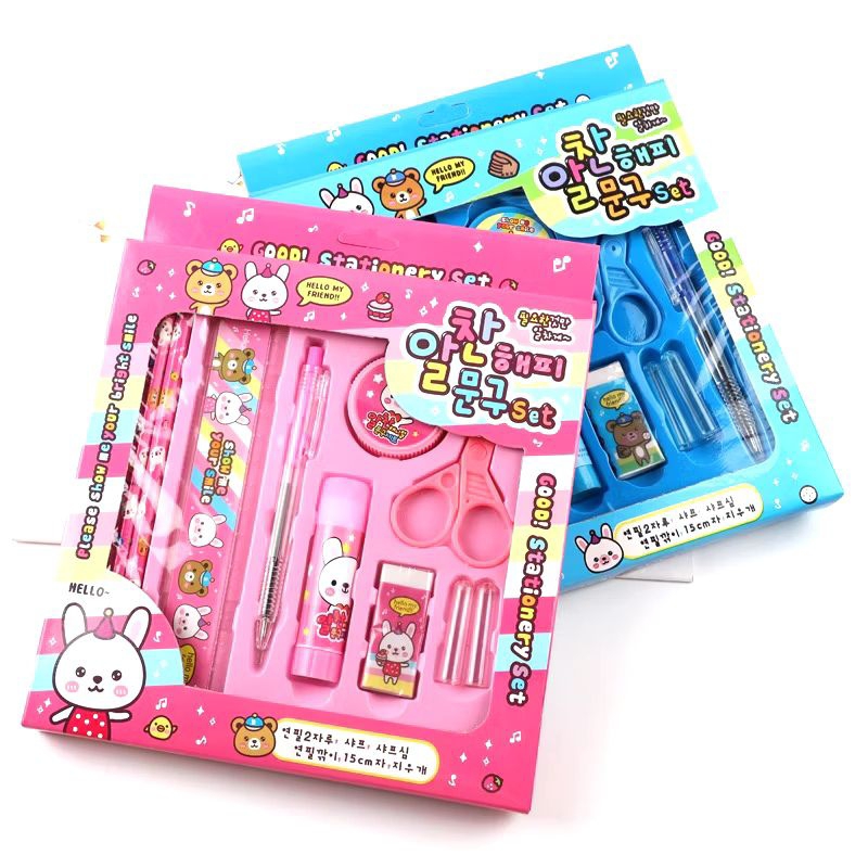 

PROMO!! A12 Paket Alat Tulis Set 9 In 1 Mini Stationery Set Karakter Set Alat Tulis Anak Kado Souvenir
