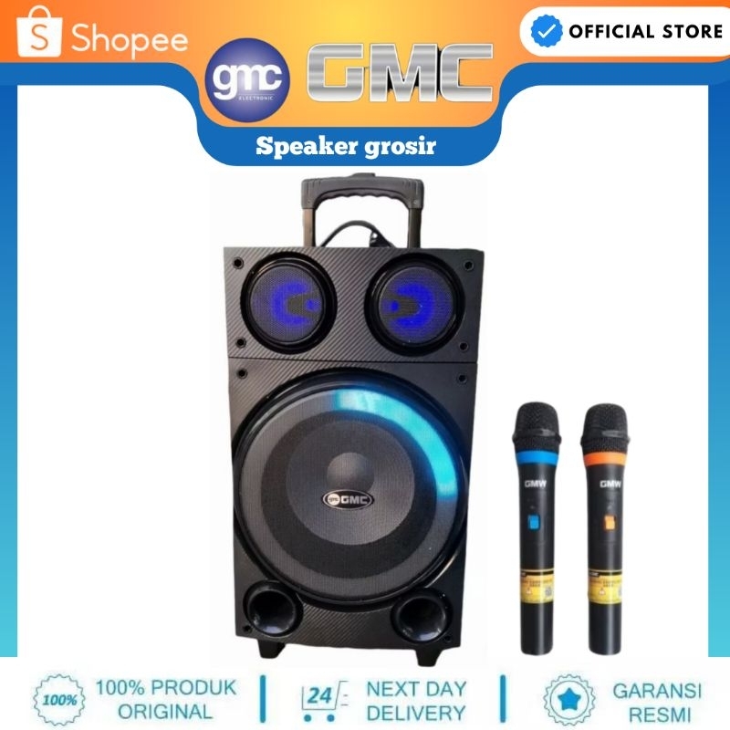 SPEAKER GMC 897L SPEAKER PORTABLE BLUETOOTH 10 INCH/ SPEAKER