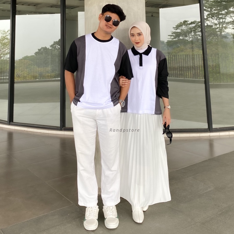 Zehan T-shirt Kombinasi - Atasan Couple Family Set ( Jual Terpisah )