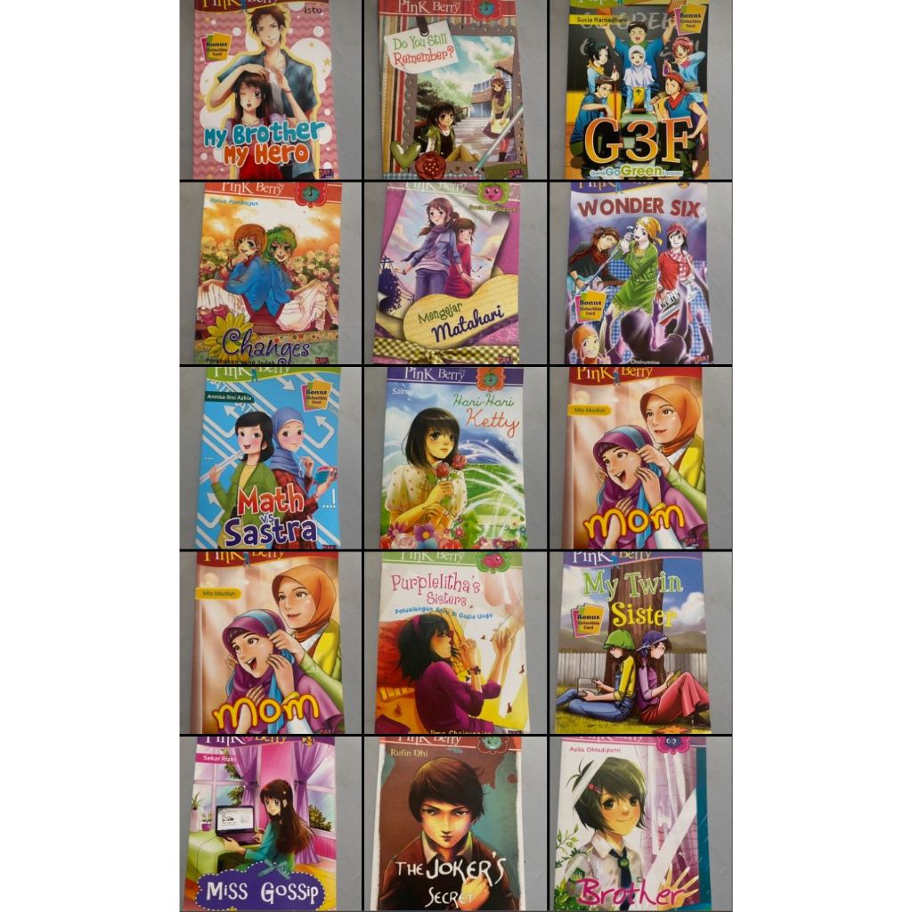 PBC pink berry club novel anak remaja original