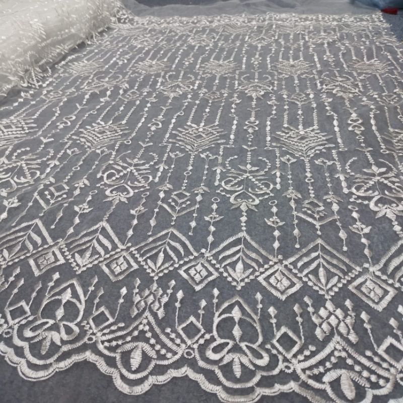 tille organza motif Sapto/kain kebaya motif Sapto/bahan dasar organza