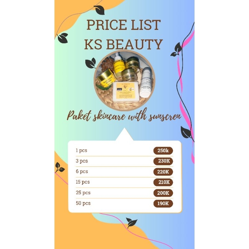 skincare KS BEAUTY paket retinol