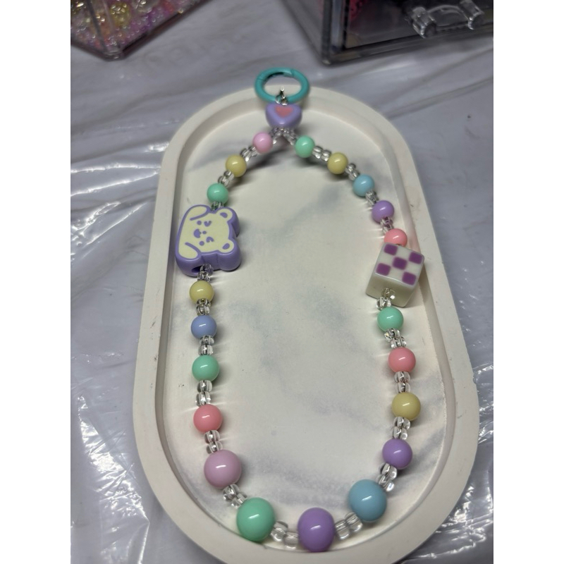 Gantungan HP versi Beruang Dadu warna Ungu