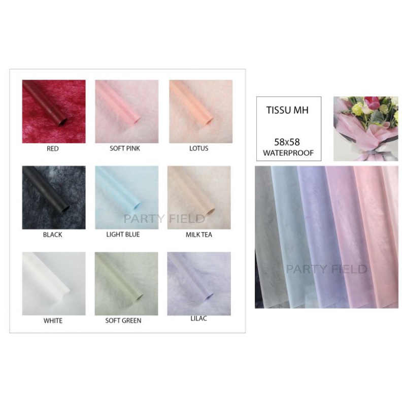 

1PAK2PCS TISUMH kes bunga flower wrapg paper