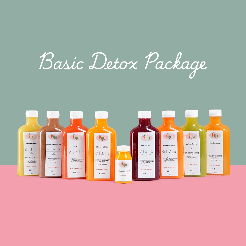 

Cold Pressed Juice Basic Detox Package | Buah & Sayur Segar | Paket Jus Detox