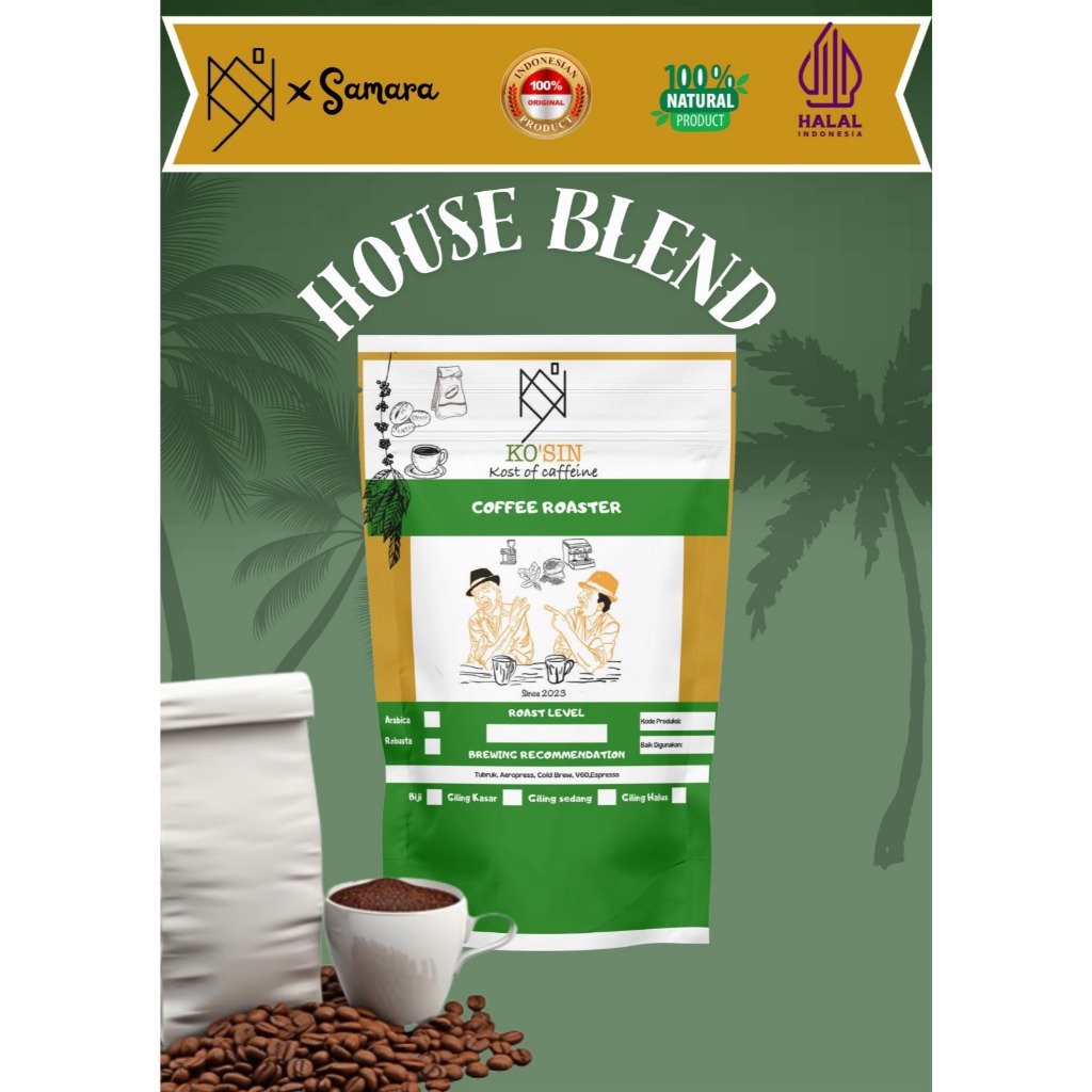 

Kosin House Blend 50:50 1 KG Untuk Kopi Susu Espresso