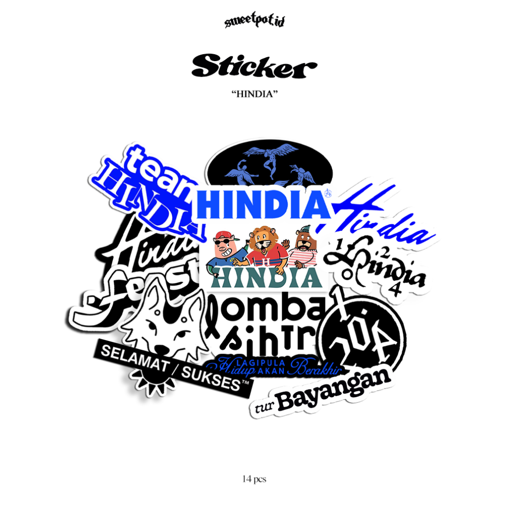 

(BISA COD) STICKER HINDIA FULL PACK / SUN EATER / FEAST / STICKER BIJIAN / STICKER ECERAN / STICKER METAL / STICKER POP / STICKER INDIE / STICKER BAND/ BRITPOP