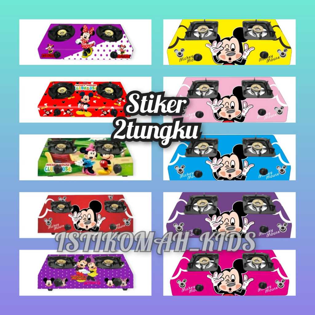 Stiker Kompor 2 Tungku Karakter Micc