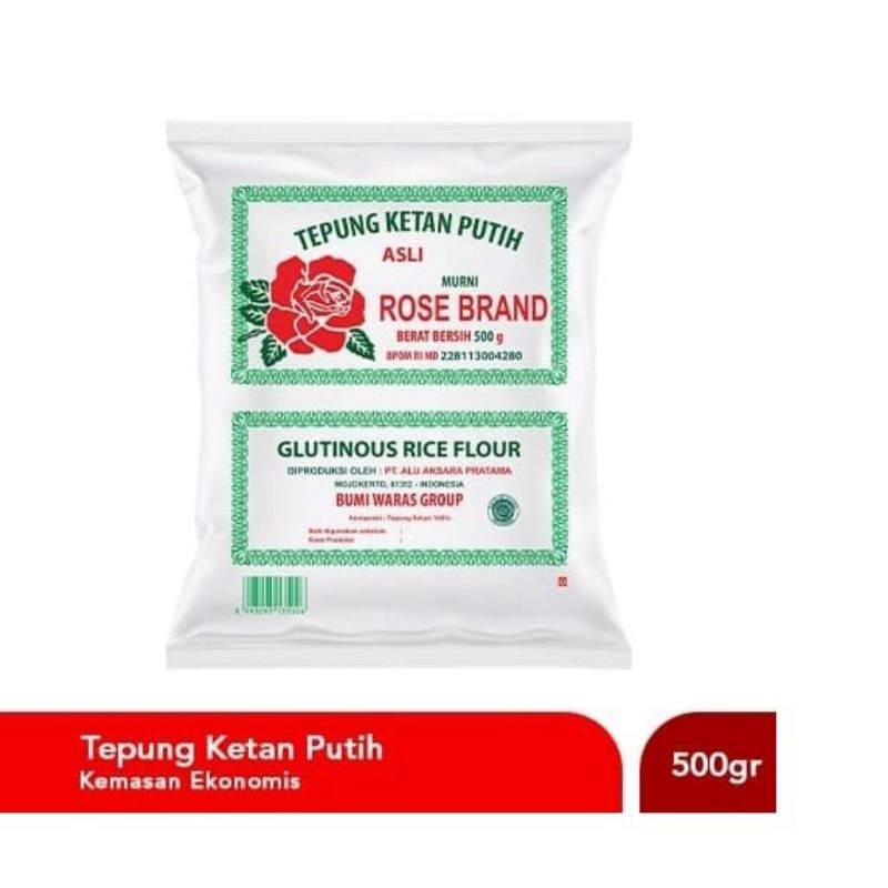 

Tepung Ketan Putih Rose Brand 500g