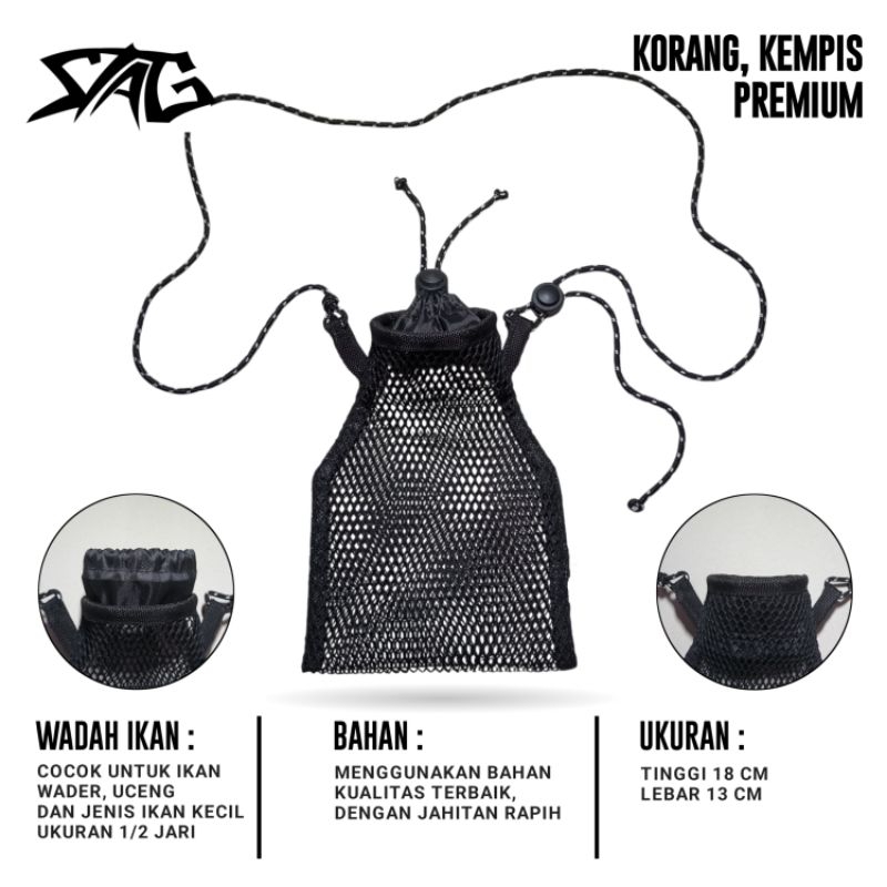 KORANG JARING PREMIUM - KEMPIS WADER - KOJA IKAN KECIL - KEMPIS WADER - KEMPIS UCENG - KORANG WADER