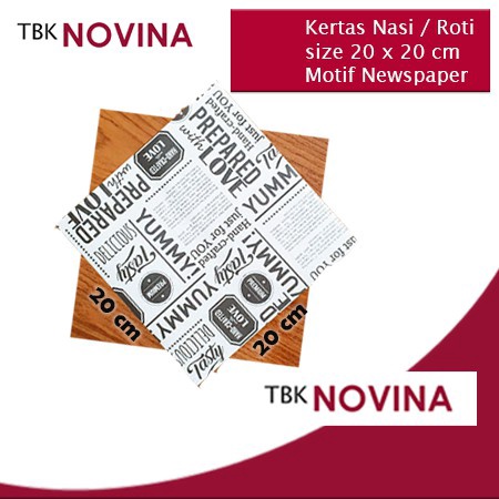 

1 Pcs Kes Nasi Kes Burger MOTIF KORAN 2X2 cm Motif Printing Anti Lengket